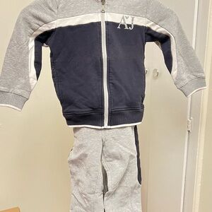 Kids Gray and Black Tracksuit